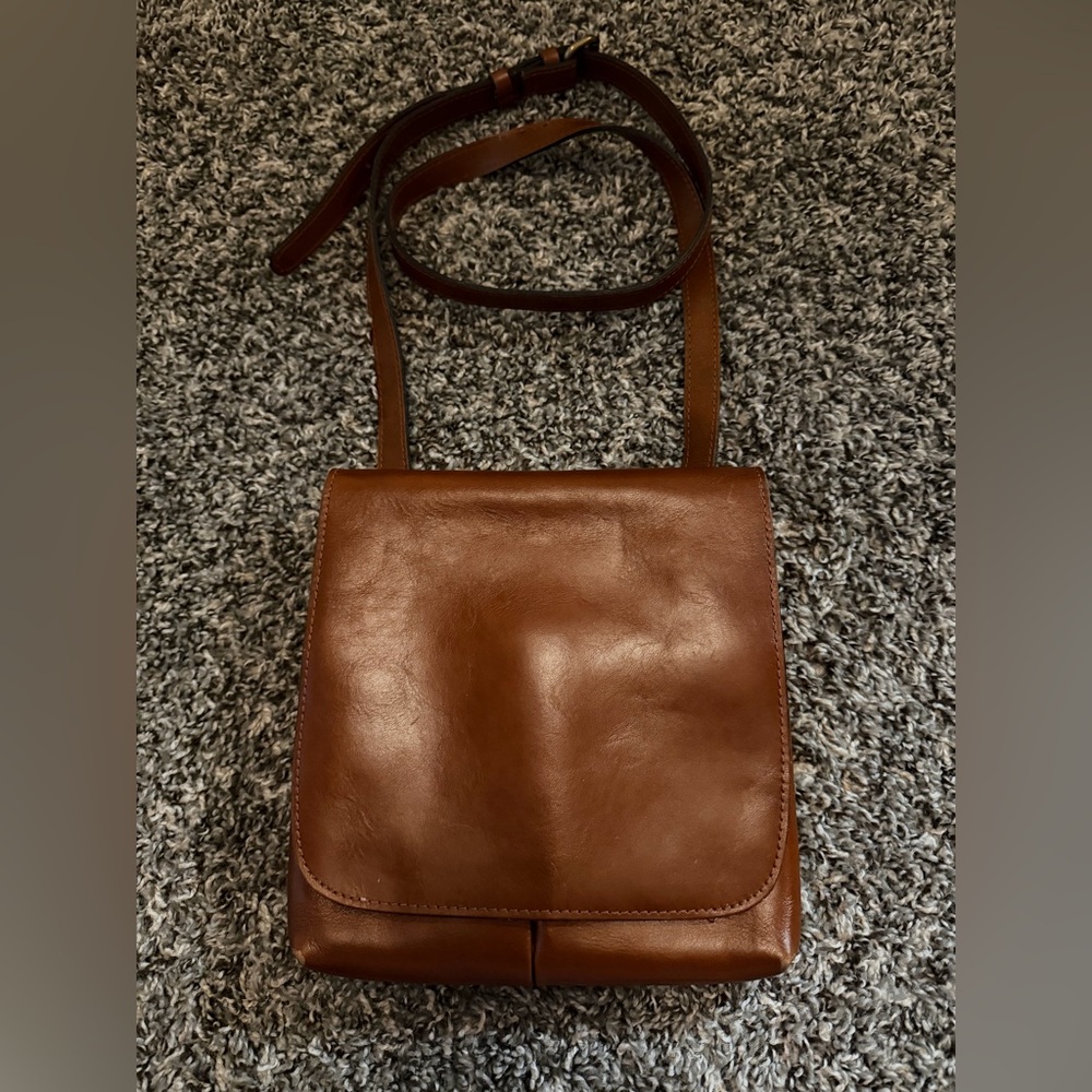 Patricia Nash Tan Leather Crossbody Bag